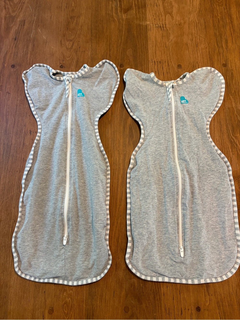 2 Newborn Love to Dream Grey Swaddles